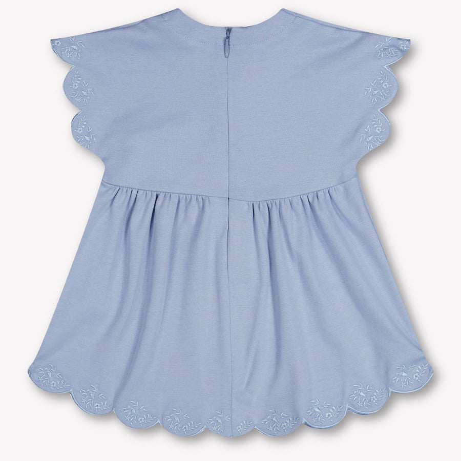 Chloe Baby Girls Dress In Light Blue