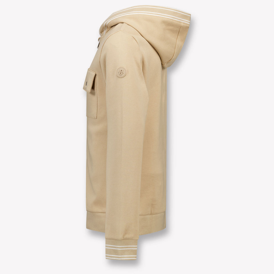 Boss Kids Boys Cardigan In Beige