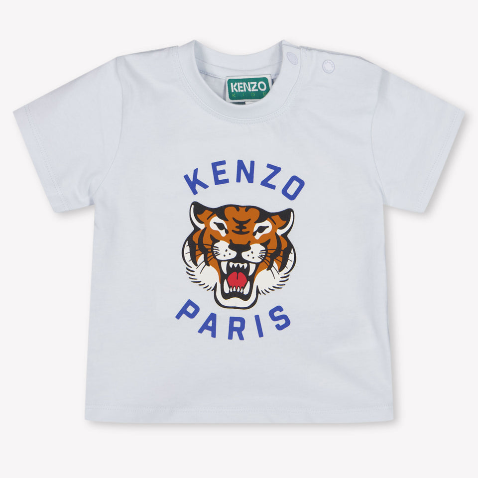 Kenzo Kids Baby Boys T-Shirt In Light Blue