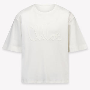 Chloe Kids Girls T-Shirt In White