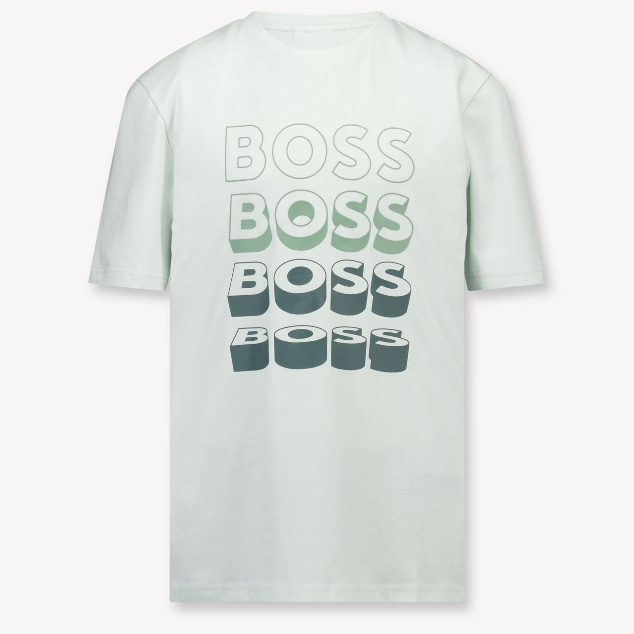 Boss Kinder Jongens T-Shirt In Mint