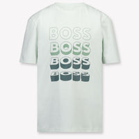Boss Kinder Jongens T-Shirt In Mint