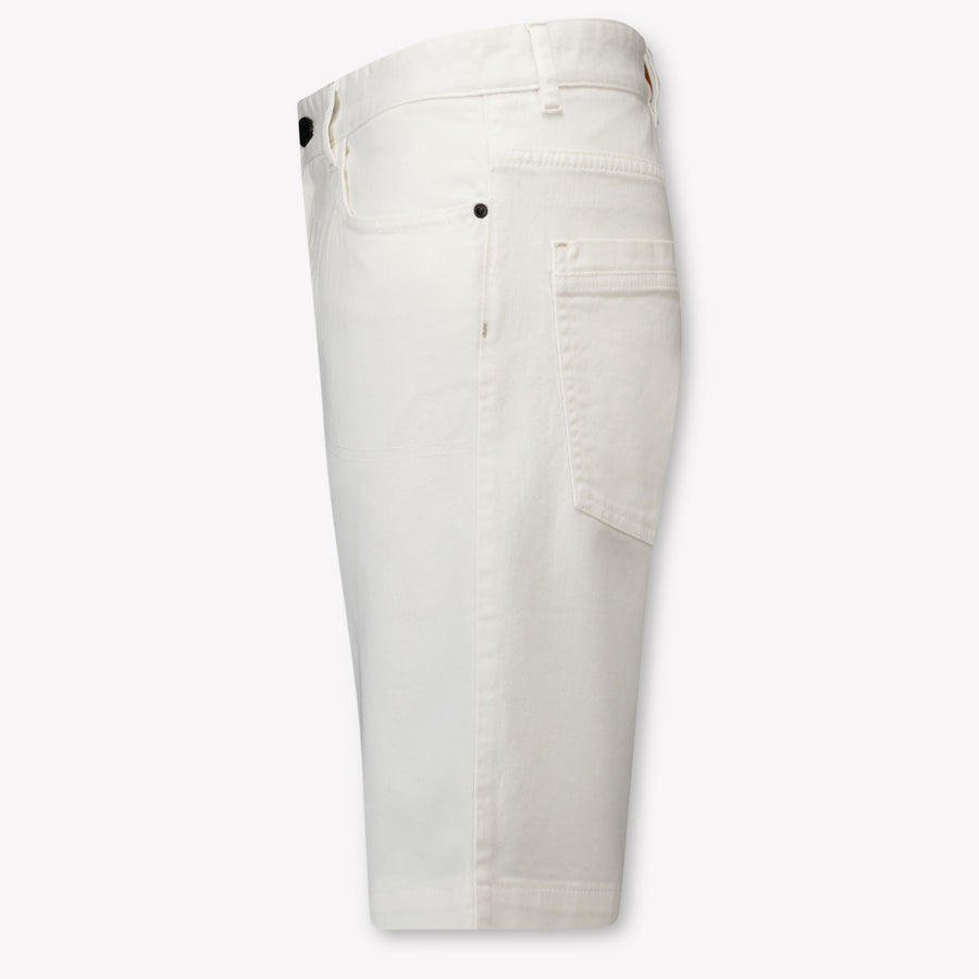 Boss Kinder Jongens Shorts In Wit