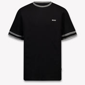 Boss Kinder Jongens T-Shirt In Zwart