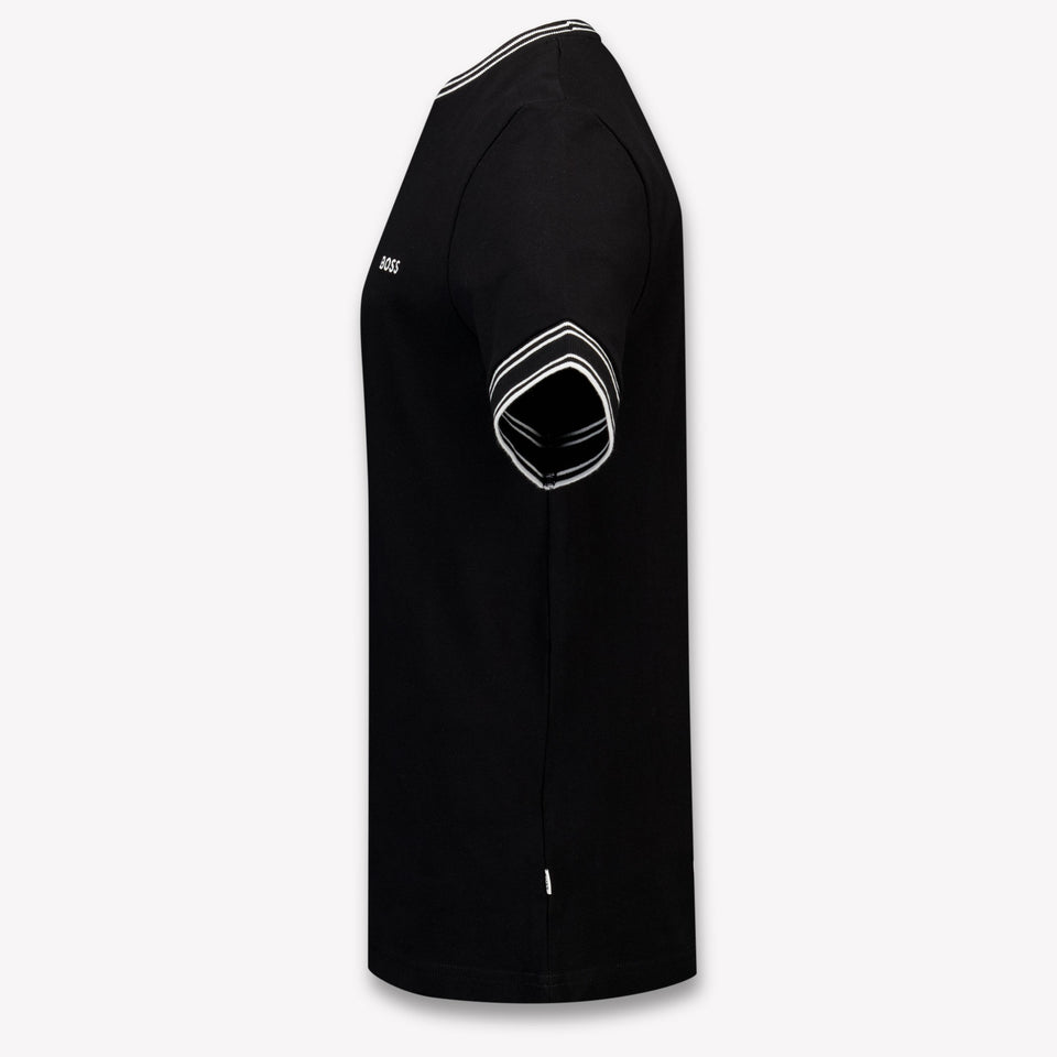 Boss Kinder Jongens T-Shirt In Zwart