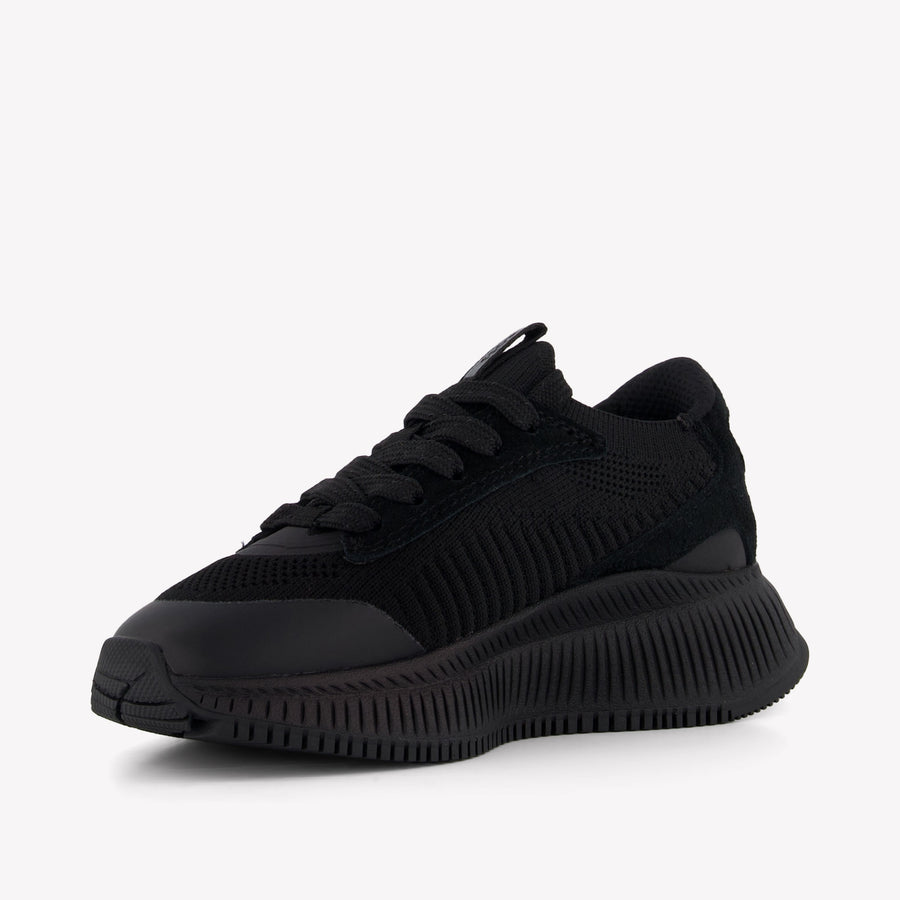 Boss Jongens Sneakers In Zwart