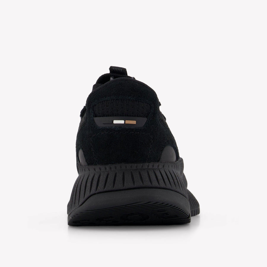 Boss Jongens Sneakers In Zwart