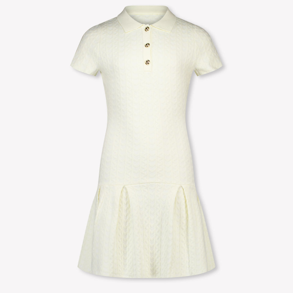 Michael Kors Kids Girls Dress In Ecru