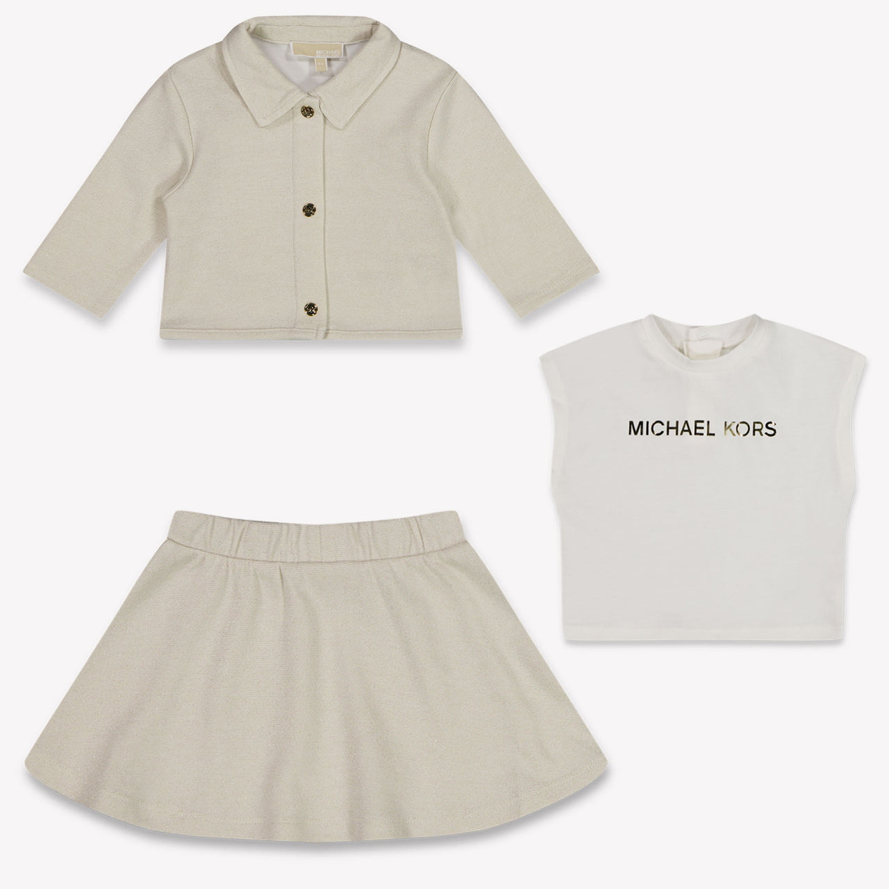 Michael Kors Baby Meisjes Setje In Goud