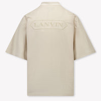 Lanvin Kids Boys Polo In Beige