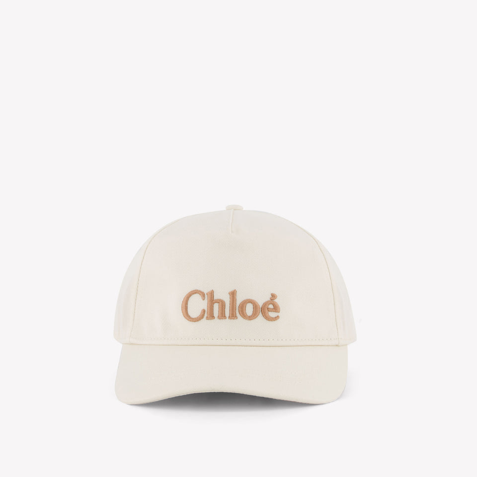 Chloe Kids Girls Cap In White