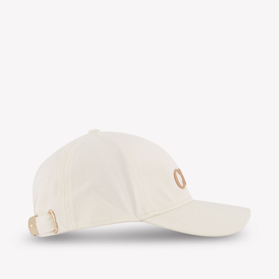 Chloe Kids Girls Cap In White