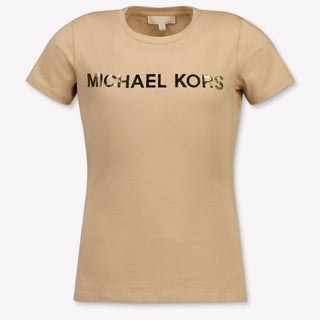 Michael Kors Kids Girls T-Shirt In Camel