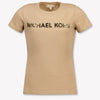 Michael Kors Kids Girls T-Shirt In Camel