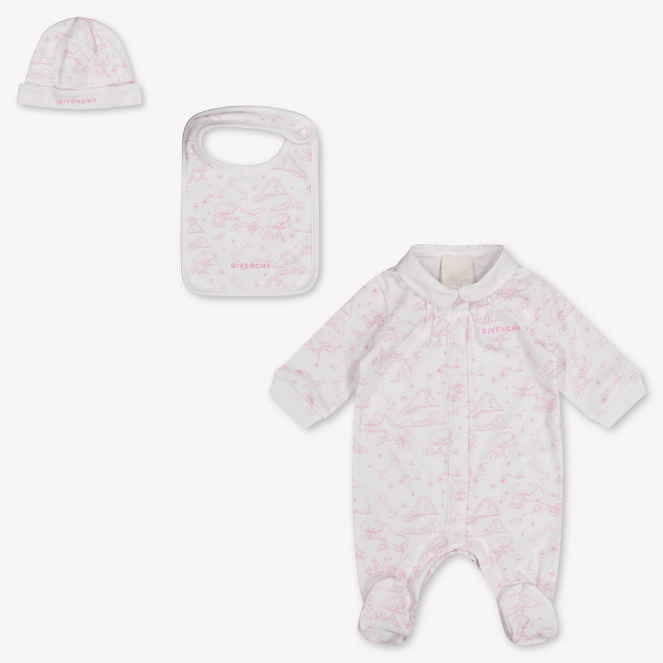 Givenchy Baby Girls Playsuit In Light Pink