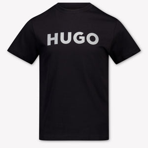 HUGO Kids Boys T-Shirt In Black