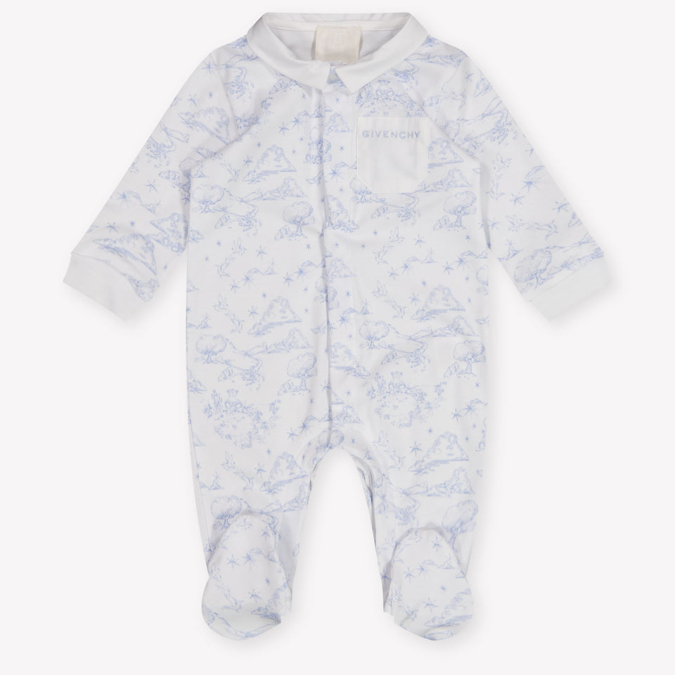 Givenchy Baby Boys Playsuit In Light Blue