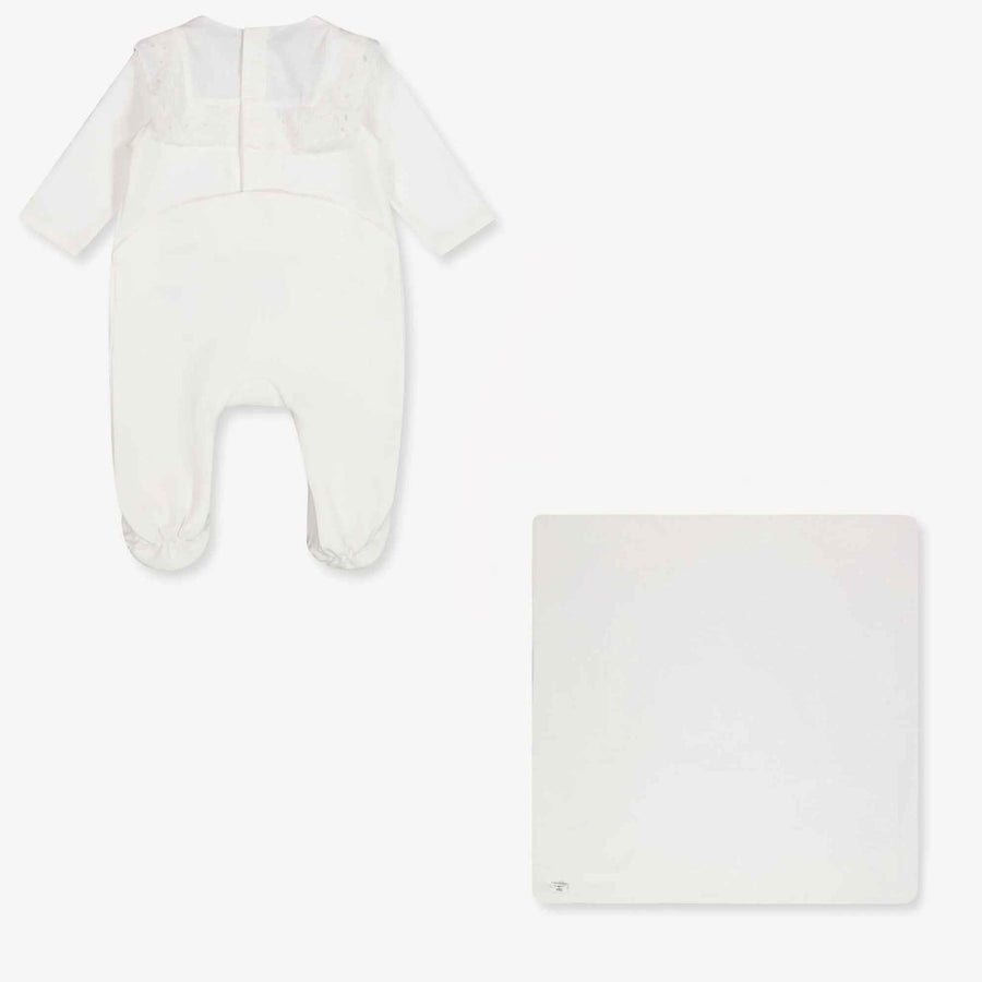 Chloe Baby Girls Romper in White