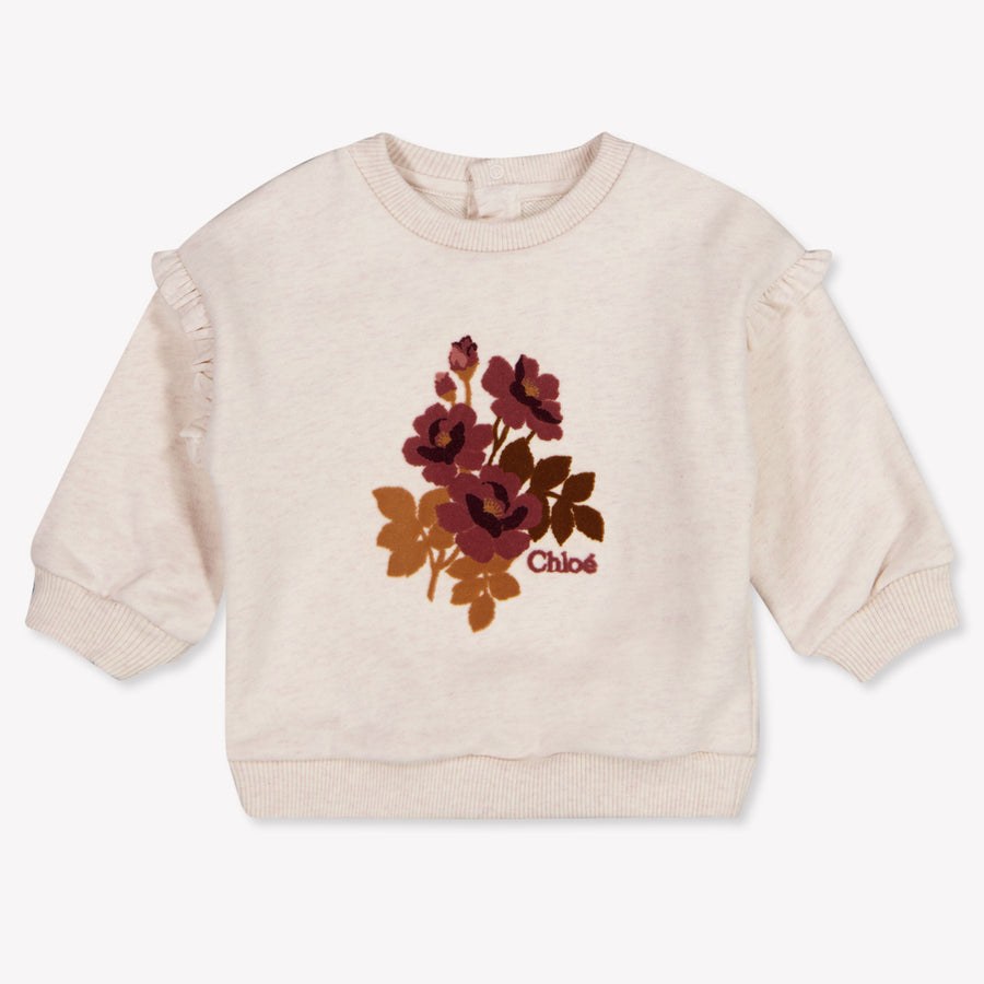 Chloe Baby Girls Sweater in Light Beige