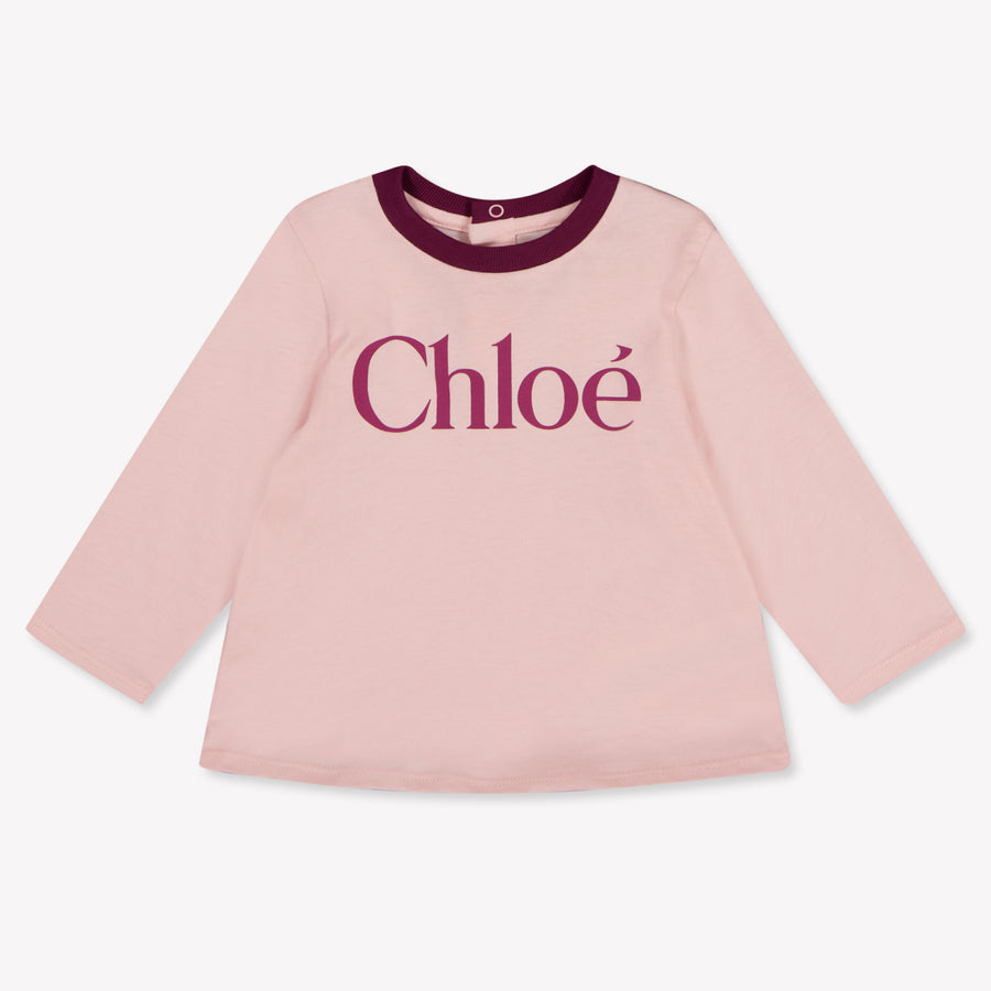 Chloe Baby Meisjes T-Shirt In Licht Roze