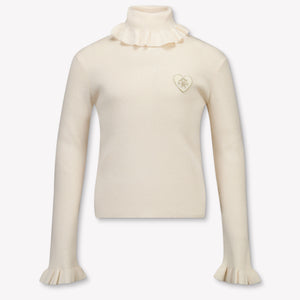 Chloe Kids Girls Sweater In OffWhite