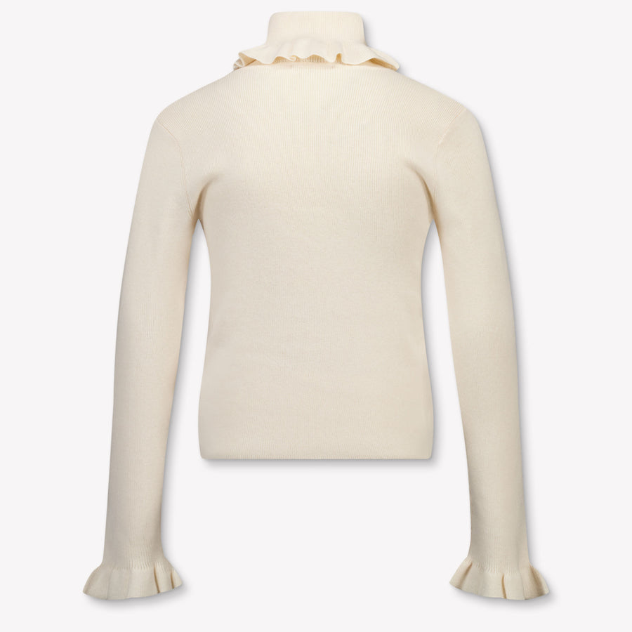 Chloe Kids Girls Sweater In OffWhite