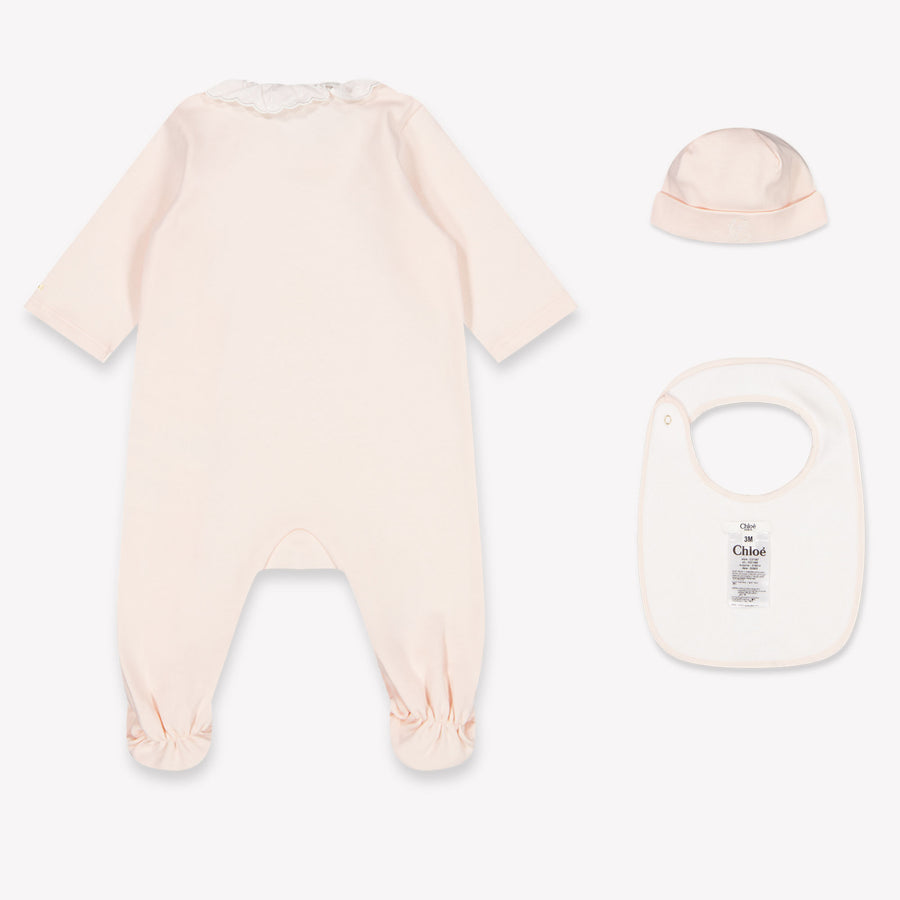Chloe Baby Girls Playsuit In Light Pink