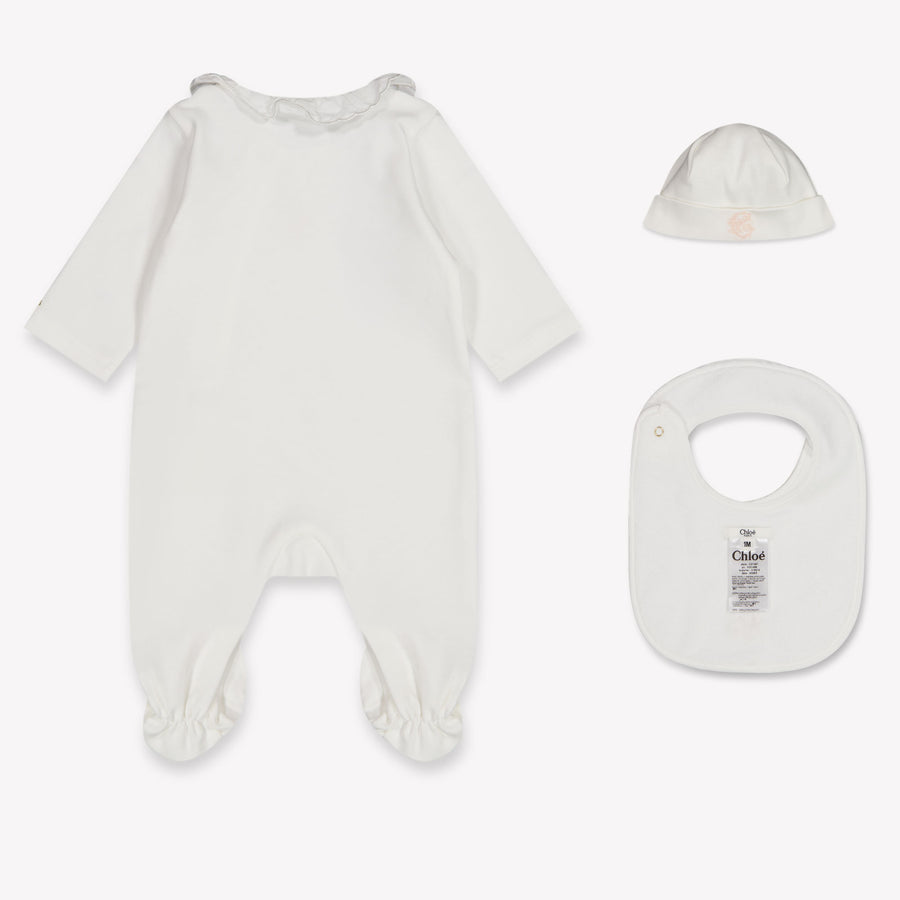Chloe Baby Girls Playsuit In White