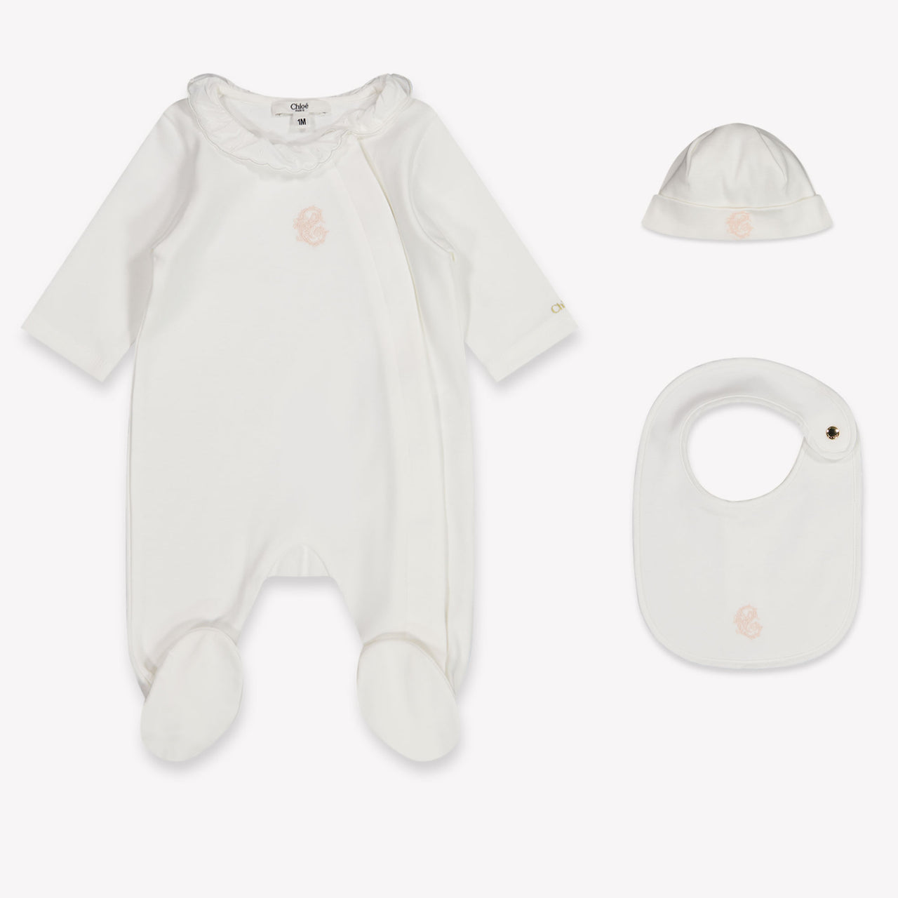 Chloe Baby Girls Playsuit In White