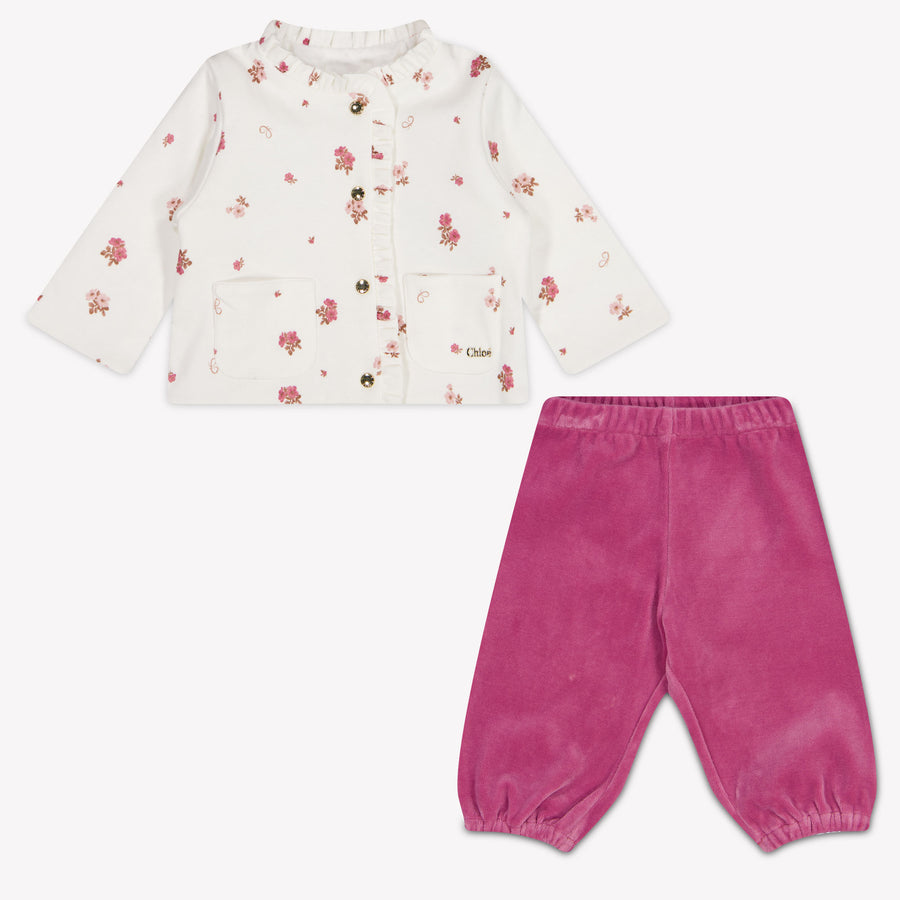 Chloe Baby Girls Set in Off-White
