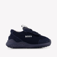Boss Boys Sneakers In Navy