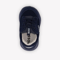 Boss Boys Sneakers In Navy