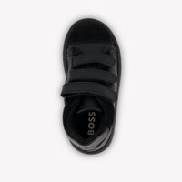 Boss Kids Boys Sneakers In Black