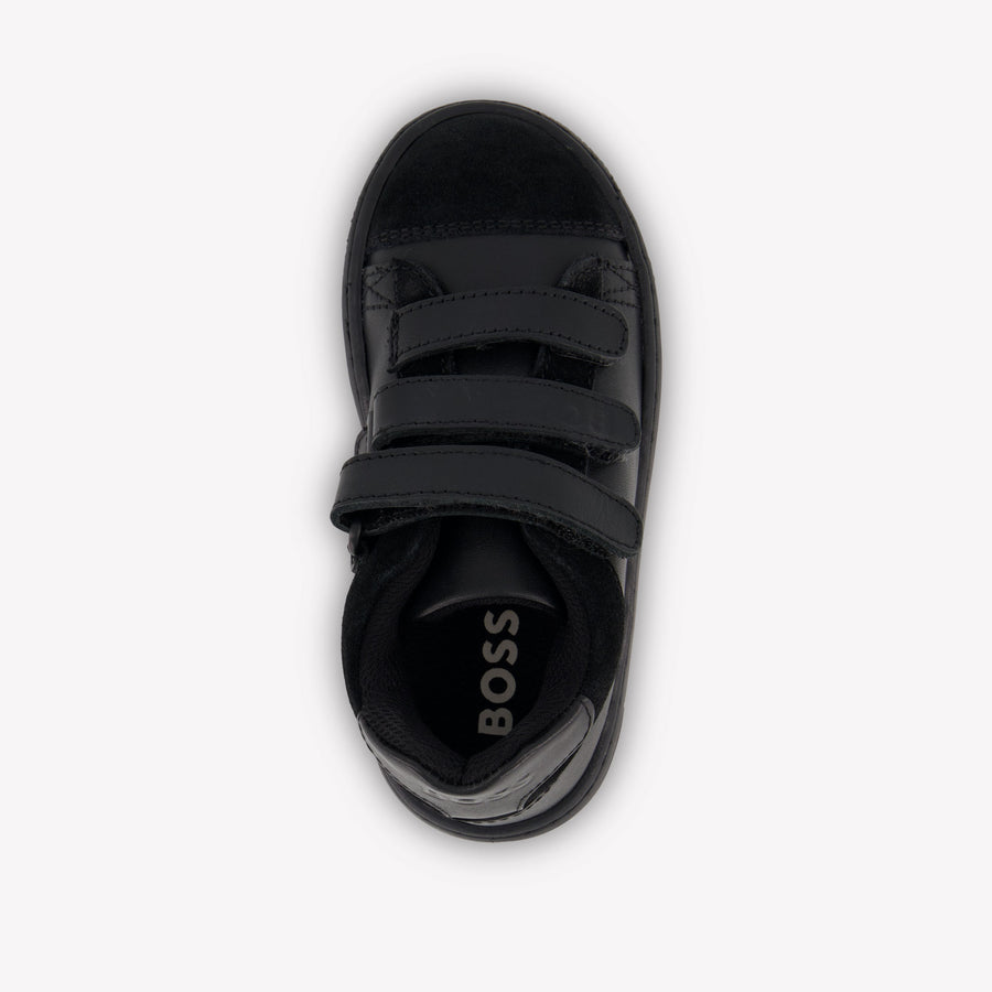 Boss Kids Boys Sneakers In Black