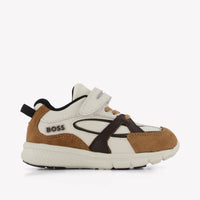 Boss Jongens Sneakers In Beige