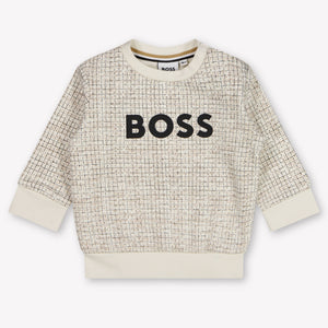 Boss Baby Boys Sweater In OffWhite