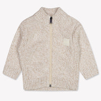 Boss Baby Boys Cardigan In Light Beige