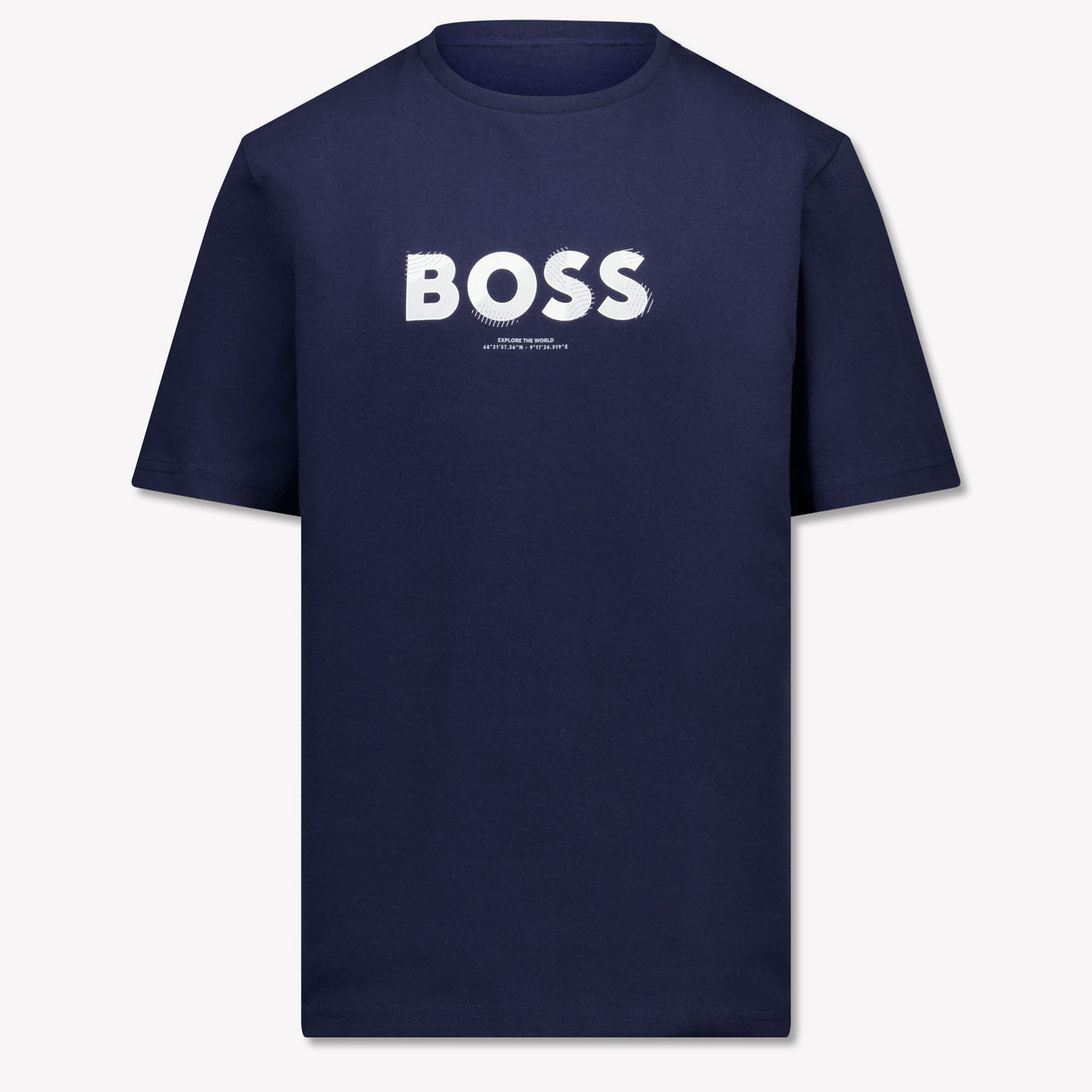 Boss Kids Boys T-Shirt In Navy