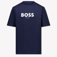 Boss Kids Boys T-Shirt In Navy