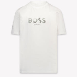 Boss Kinder Jongens T-Shirt In Wit