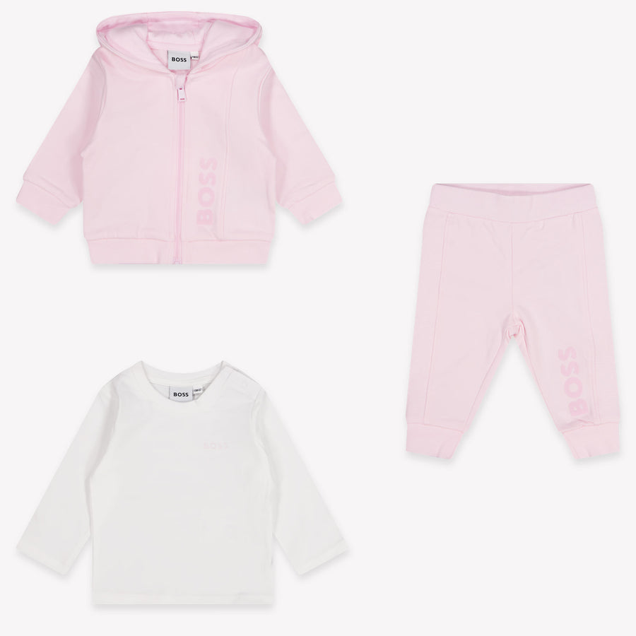 Boss Baby Girls Jogging suit In Light Pink