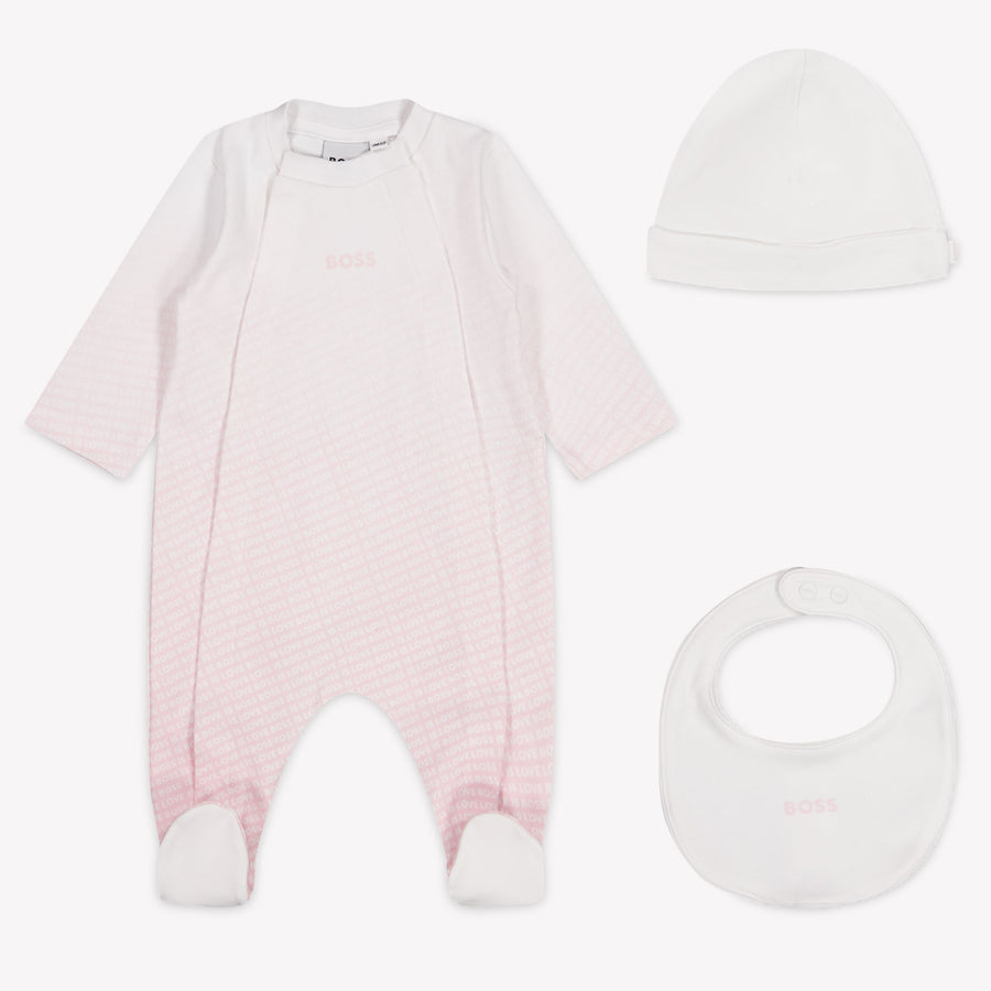 Boss Baby Girls Playsuit In Light Pink