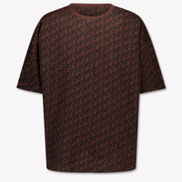 HUGO Kinder Jongens T-Shirt In Donker Bruin