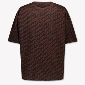 HUGO Kinder Jongens T-Shirt In Donker Bruin