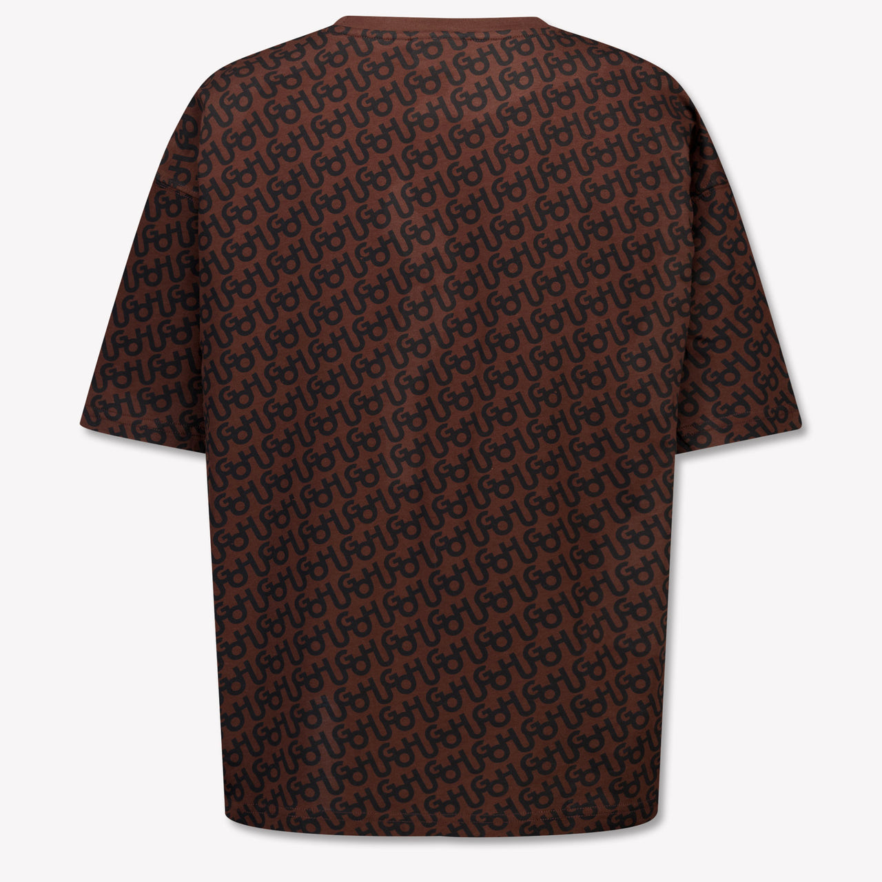 HUGO Kinder Jongens T-Shirt In Donker Bruin