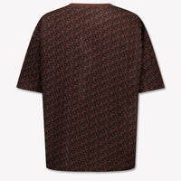 HUGO Kinder Jongens T-Shirt In Donker Bruin
