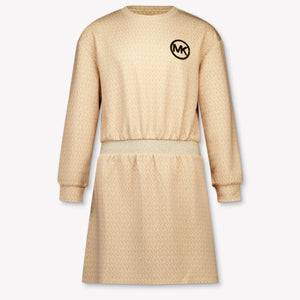 Michael Kors Kinder Meisjes Jurk In Beige