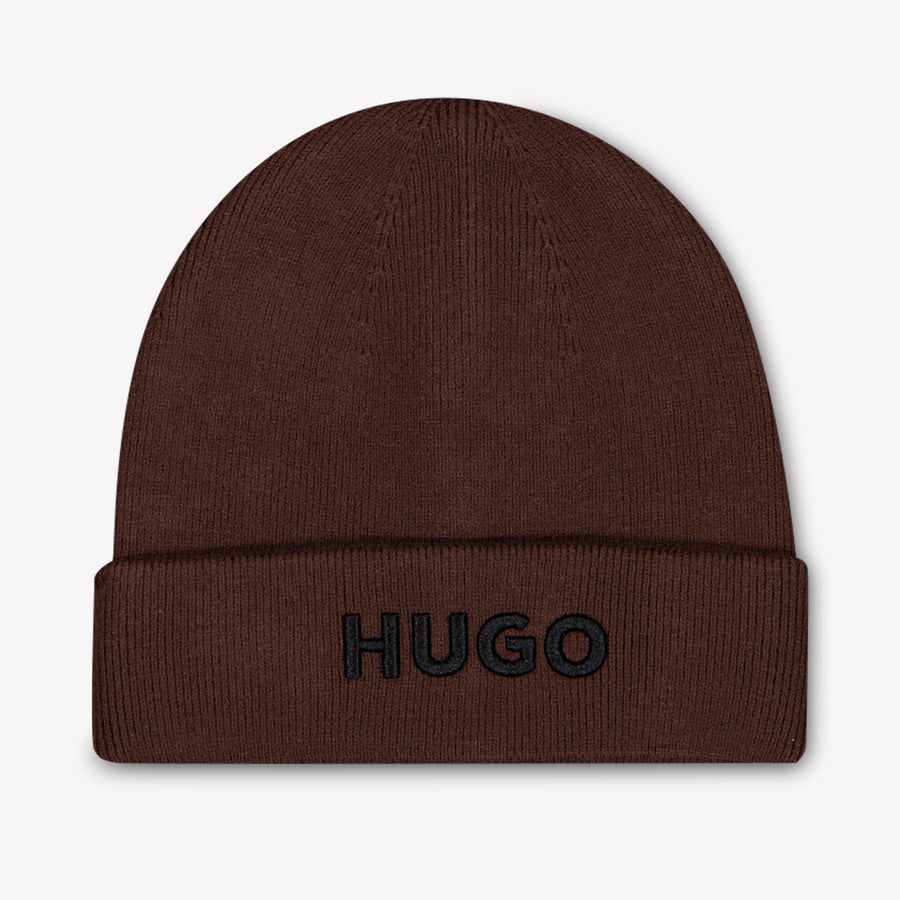 HUGO Boys Beanie in Brown