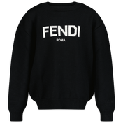 Fendi Kids Unisex Sweater Black