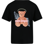 Palm Angels Children's Girls T-Shirt Black